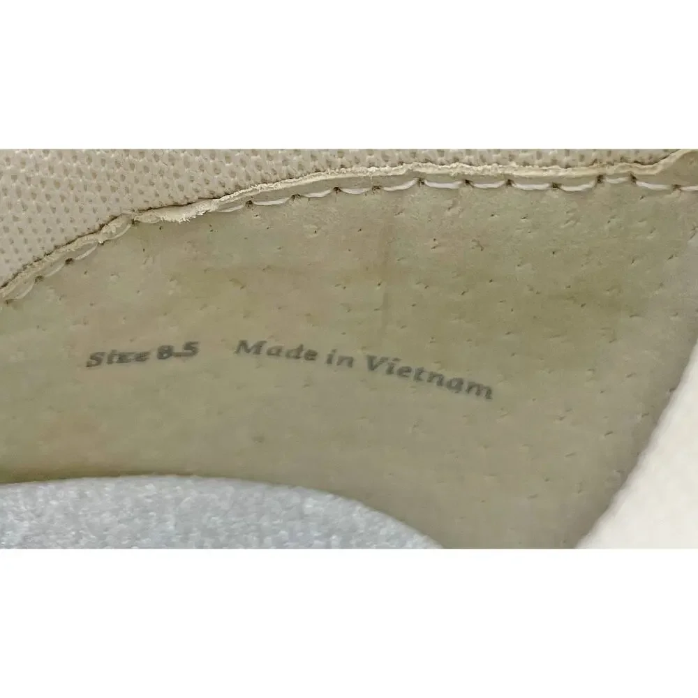 Dolce Vita Womens Dolen Sneaker US 8.5 Ivory Tan Leather Lace-Up Closure NIB - Picture 12 of 12
